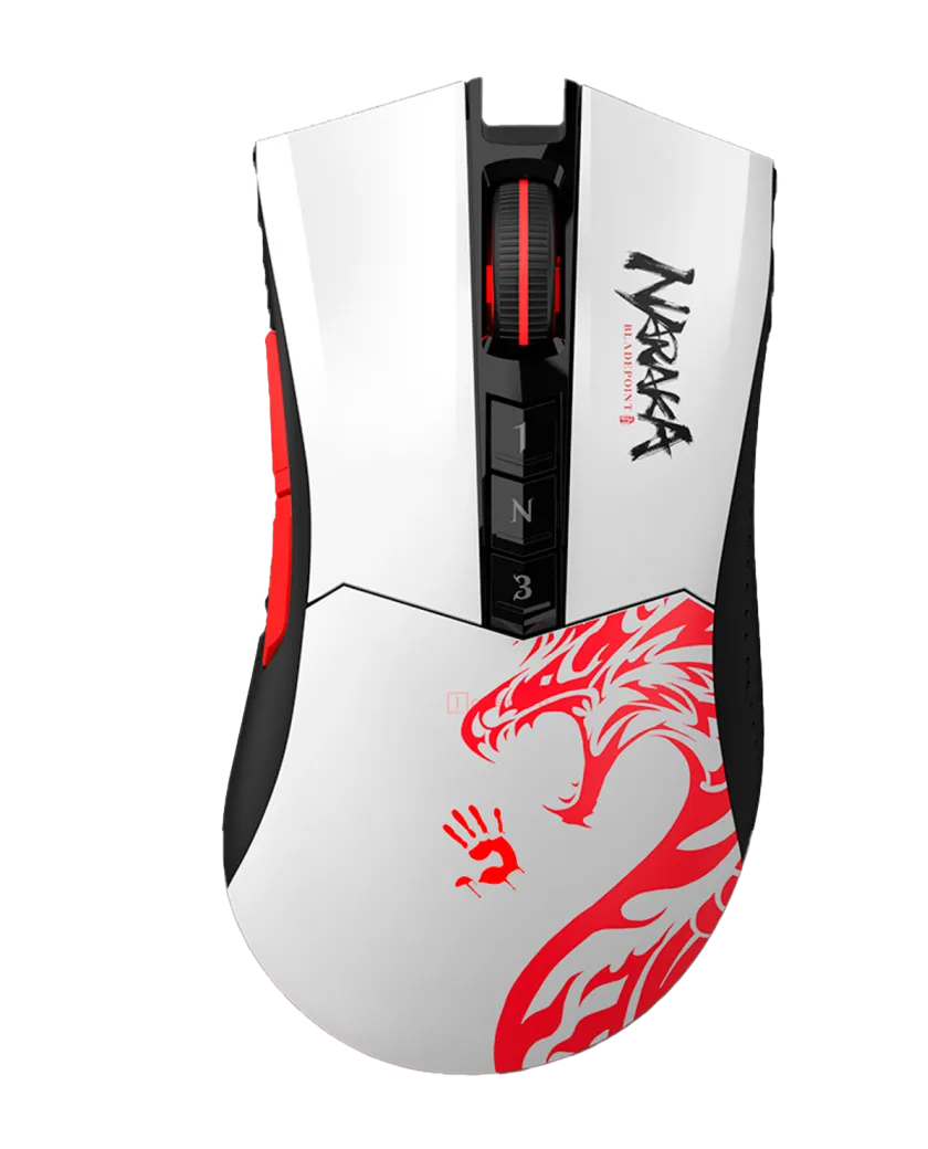 Мышь игровая беспроводная Bloody R90 Naraka Gaming / White