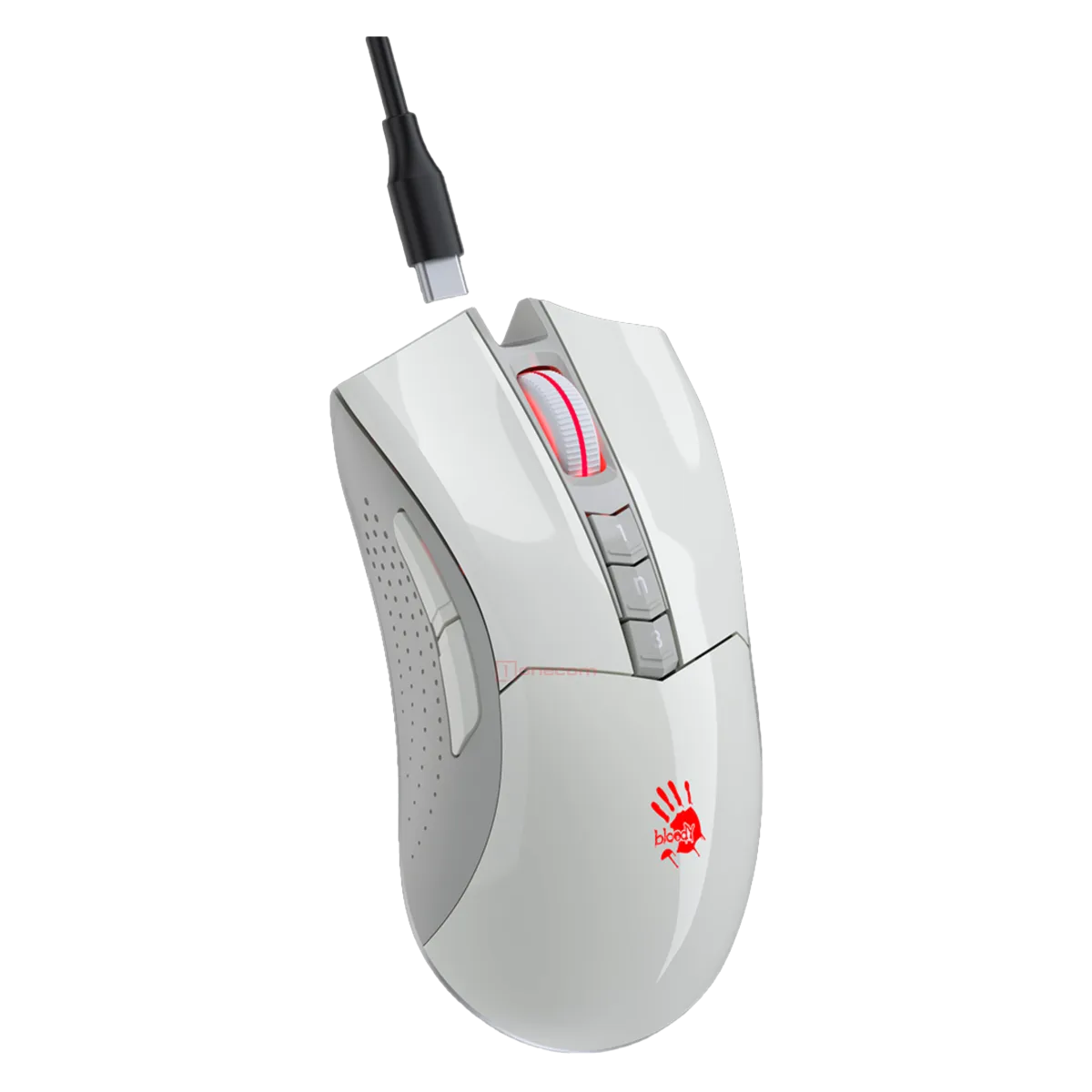 Мышь игровая беспроводная Bloody R90 Plus Gaming / Grayish White