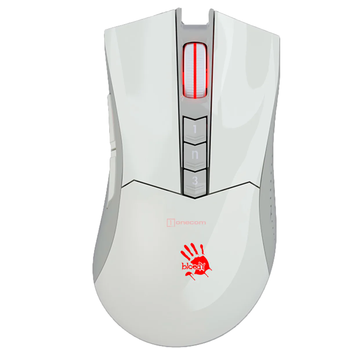 Мышь игровая беспроводная Bloody R90 Plus Gaming / Grayish White