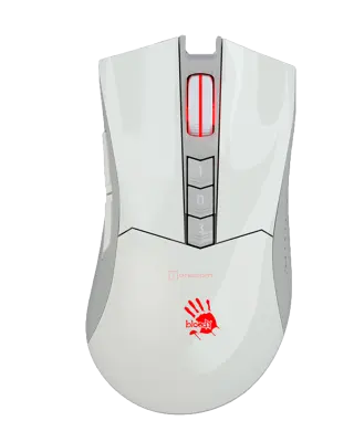 Мышь игровая беспроводная Bloody R90 Plus Gaming / Grayish White