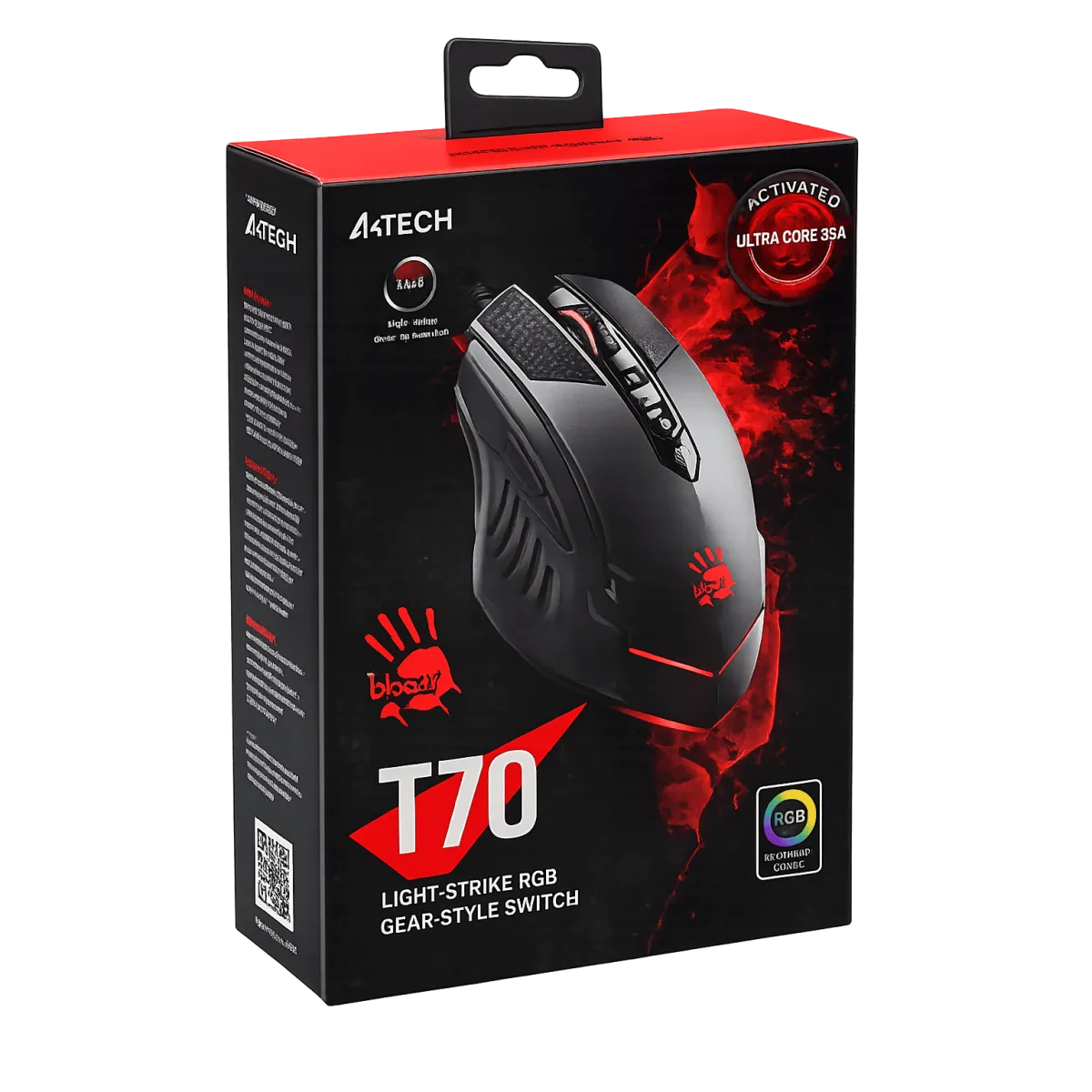 Мышь игровая проводная Bloody T70 Terminator Gaming / Black