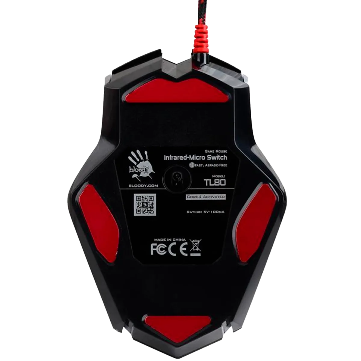Мышь игровая проводная Bloody TL80+ Gaming / Black