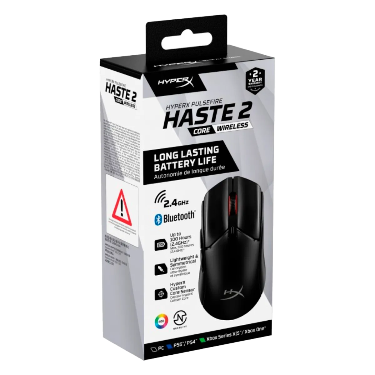 Мышь игровая беспроводная HyperX Pulsefire Haste 2 Core Wireless Gaming / Black