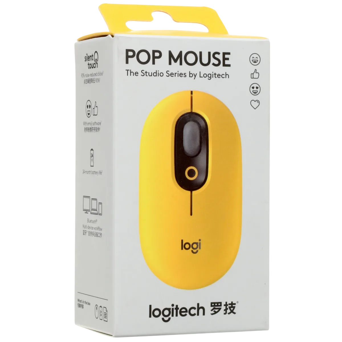 Мышь беспроводная Logitech POP Silent Wireless / Yellow
