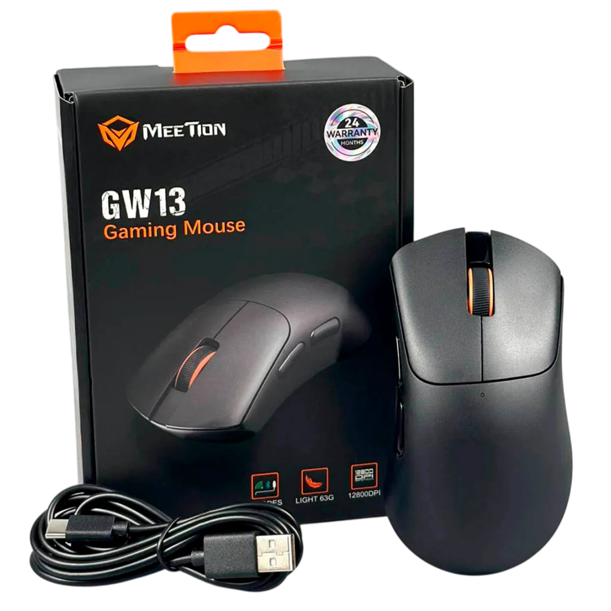 Мышь игровая беспроводная Meetion GW13 Gaming / Black