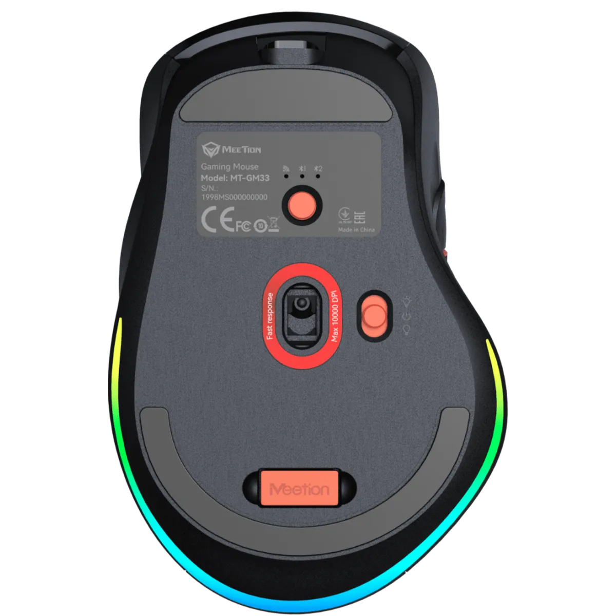 Мышь игровая беспроводная Meetion GW32 Gaming / Black