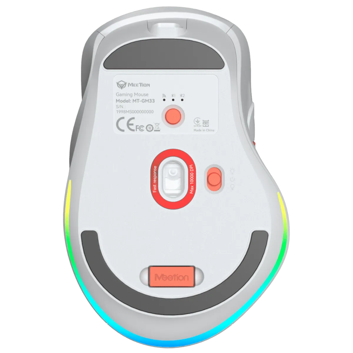 Мышь игровая беспроводная Meetion GW32 Gaming / White