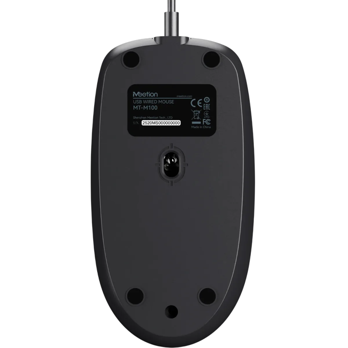 Мышь проводная Meetion M100 / Black 