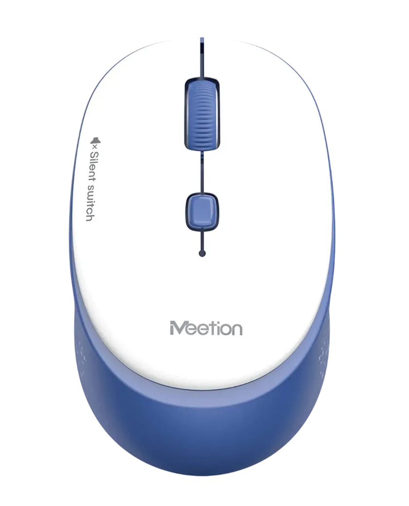 Мышь беспроводная Meetion R571 / White+Blue