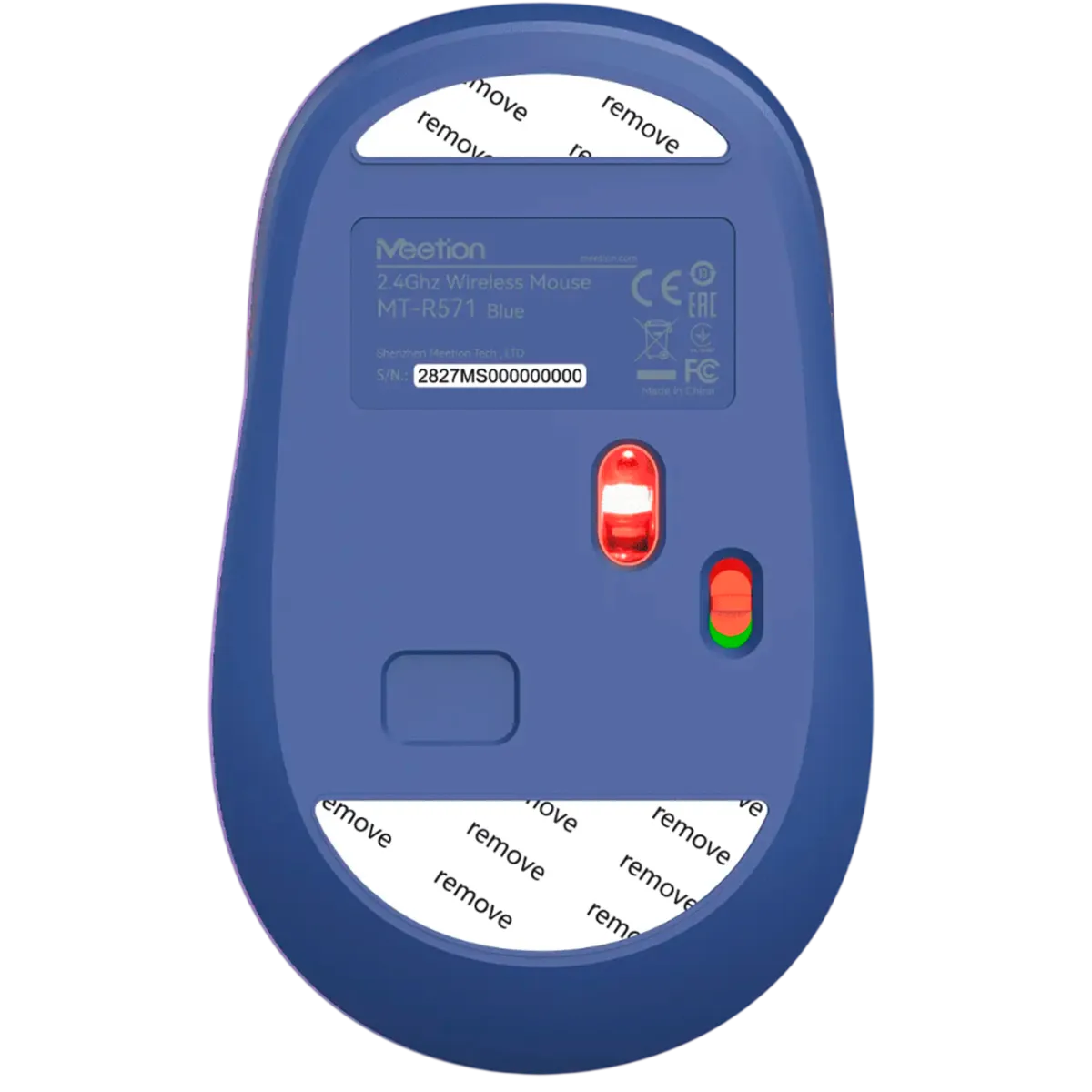 Мышь беспроводная Meetion R571 / White+Blue