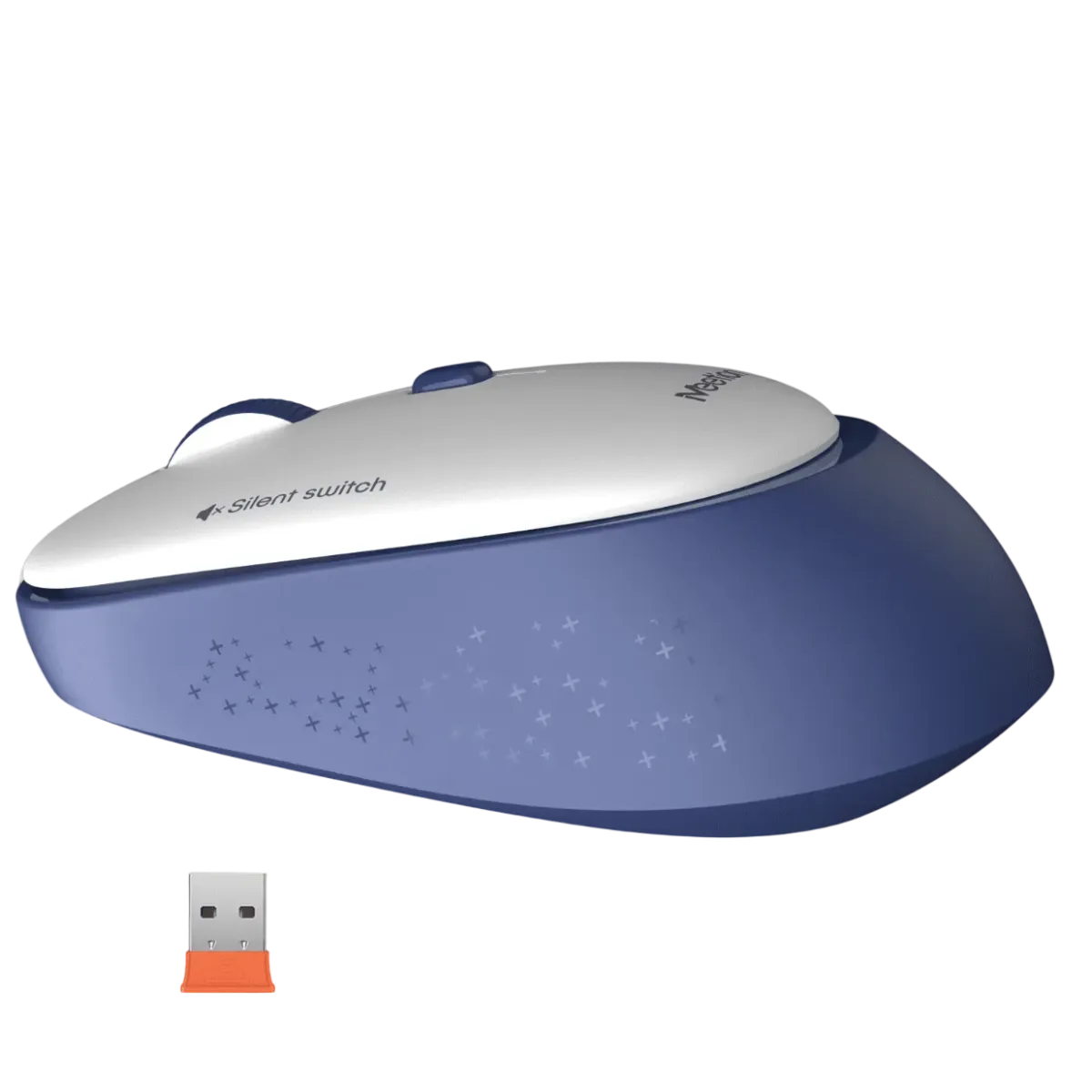Мышь беспроводная Meetion R571 / White+Blue
