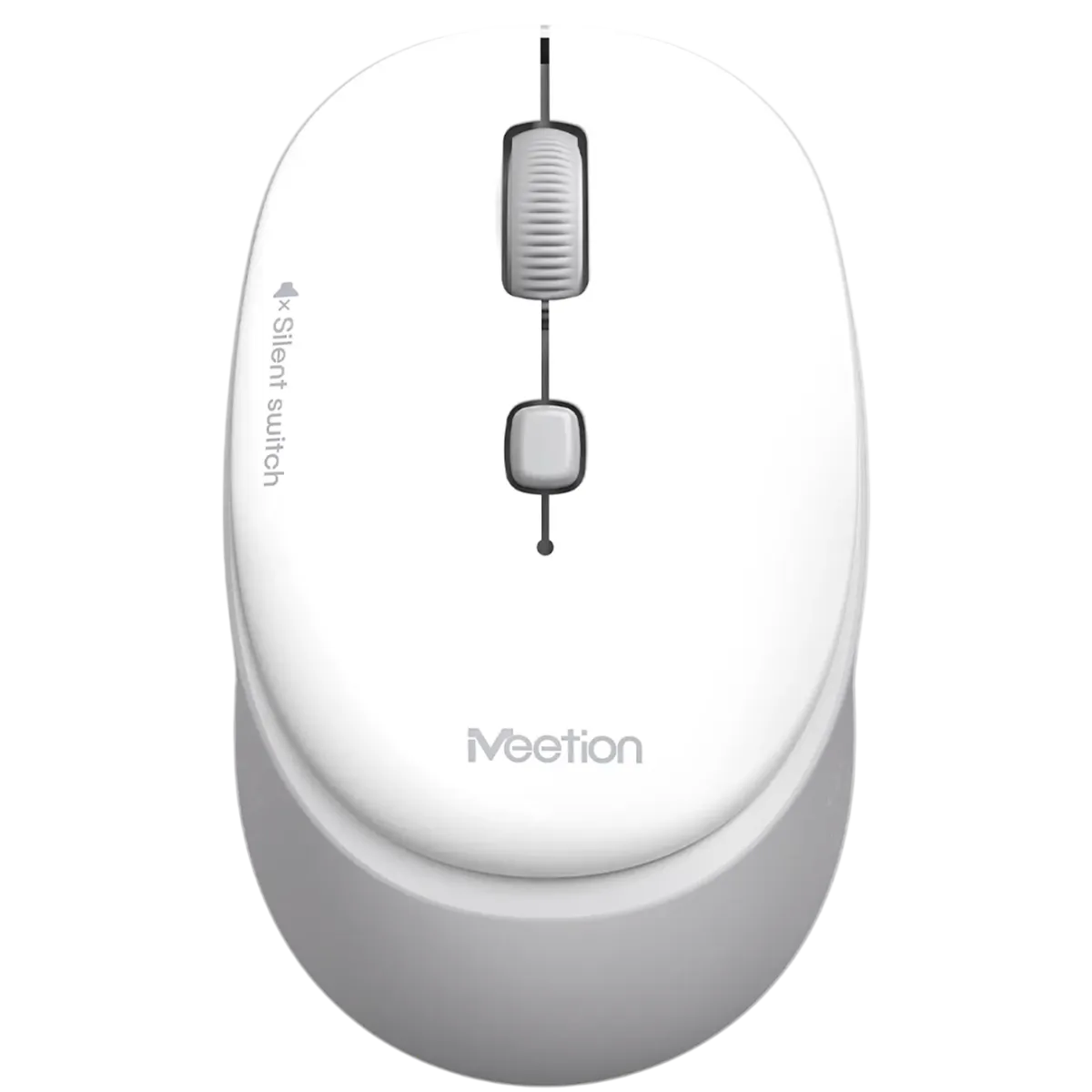 Мышь беспроводная Meetion R571 / White+Gray