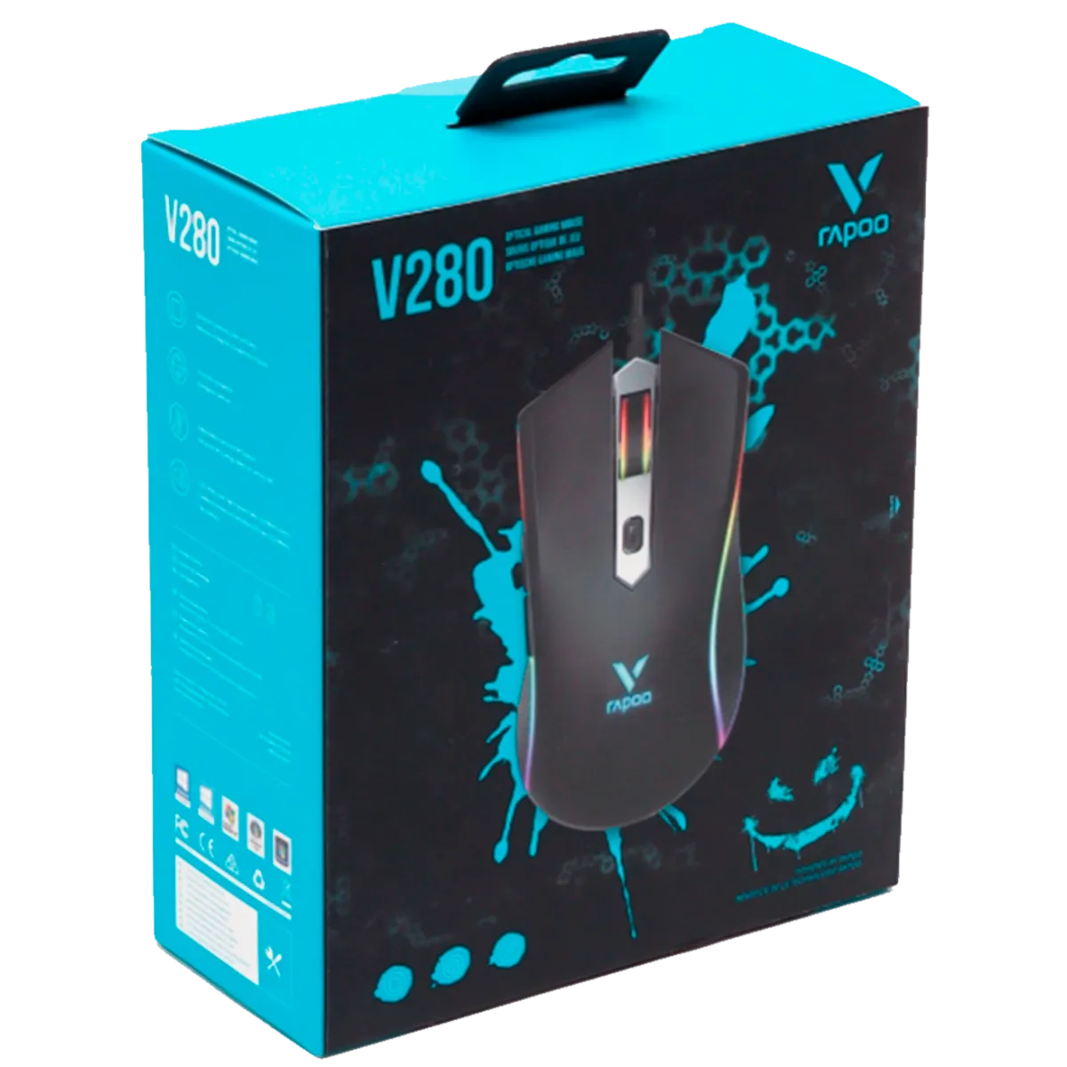Мышь игровая проводная Rapoo V280 Gaming / Black