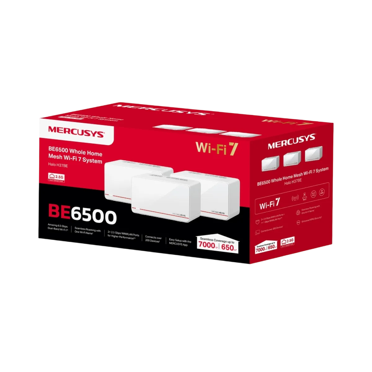 Mercusys Halo H37BE (3-pack) BE6500 Система Mesh Wi-Fi 7 для всего дома