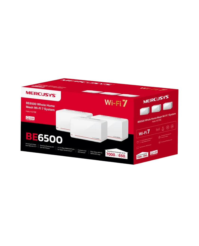 Mercusys Halo H37BE (3-pack) BE6500 Система Mesh Wi-Fi 7 для всего дома