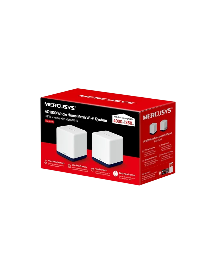 Mercusys Halo H50G (2-pack) AC1900 Whole Home Mesh Wi-Fi System