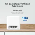 Mercusys Halo H60X (1-pack) AX1500 Whole Home Mesh Wi-Fi 6 Unit 1-pack: 1× Halo H60XR