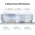 Mercusys Halo H60X (2-pack) AX1500 Whole Home Mesh Wi-Fi 6 System 2-pack: 1× Halo H60XR + 1× Halo H60XS