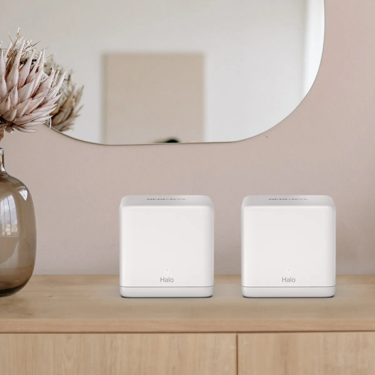 Mercusys Halo H60X (2-pack) AX1500 Whole Home Mesh Wi-Fi 6 System 2-pack: 1× Halo H60XR + 1× Halo H60XS