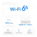 Mercusys Halo H60X (3-pack) AX1500 Whole Home Mesh Wi-Fi 6 System 3-pack: 1× Halo H60XR + 2× Halo H60XS