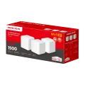 Mercusys Halo H60X (3-pack) AX1500 Whole Home Mesh Wi-Fi 6 System 3-pack: 1× Halo H60XR + 2× Halo H60XS