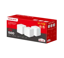 Mercusys Halo H60X (3-pack) AX1500 Whole Home Mesh Wi-Fi 6 System 3-pack: 1× Halo H60XR + 2× Halo H60XS