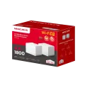 Mercusys Halo H70X (2-pack) AX1800 Whole Home Mesh Wi-Fi 6 System
