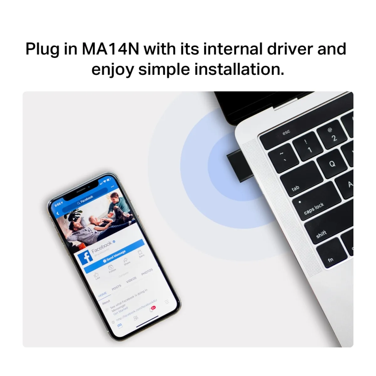 Mercusys MA14N AX300 Nano Wi-Fi USB Adapter