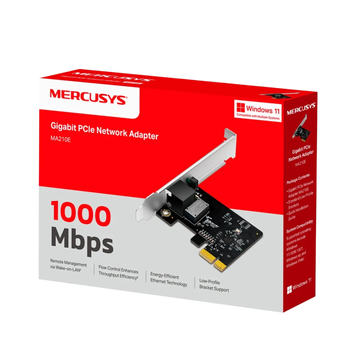 Mercusys MA210E / Гигабитный сетевой адаптер PCIe