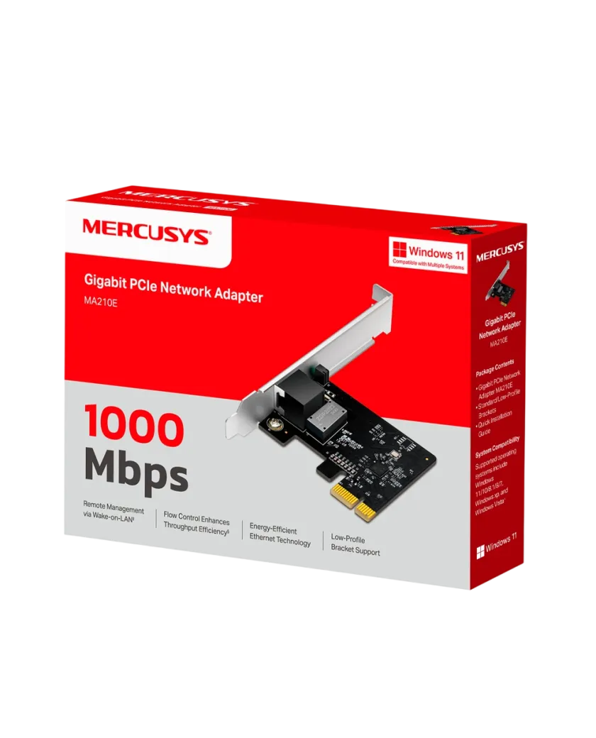 Mercusys MA210E / Гигабитный сетевой адаптер PCIe