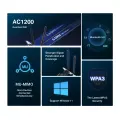 Mercusys MA30E AC1200 Dual-Band Wi-Fi Bluetooth PCI Express Adapter