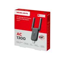 Mercusys MA32H / AC1300 Беспроводной двухдиапазонный USB-адаптер с высоким коэффициентом усиления