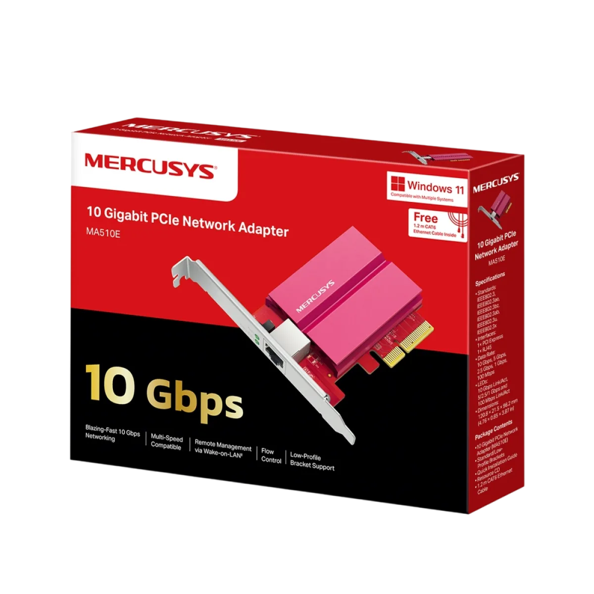 Mercusys MA510E / 10-гигабитный сетевой адаптер PCIe