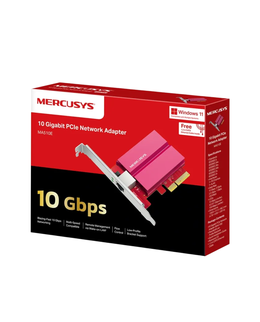 Mercusys MA510E / 10-гигабитный сетевой адаптер PCIe