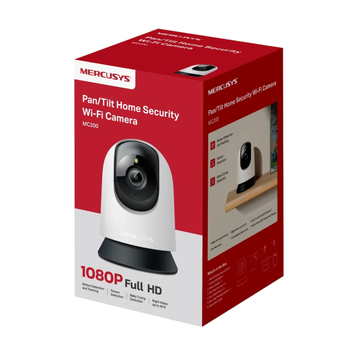 Mercusys MC200 / Умная поворотная Wi-Fi камера