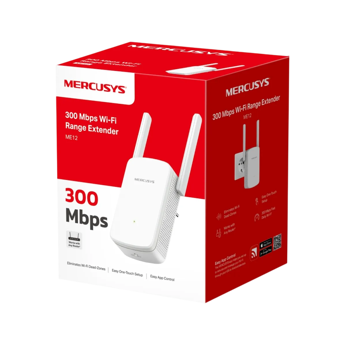 1 Mercusys ME12 / N300 Усилитель сигнала Wi-Fi