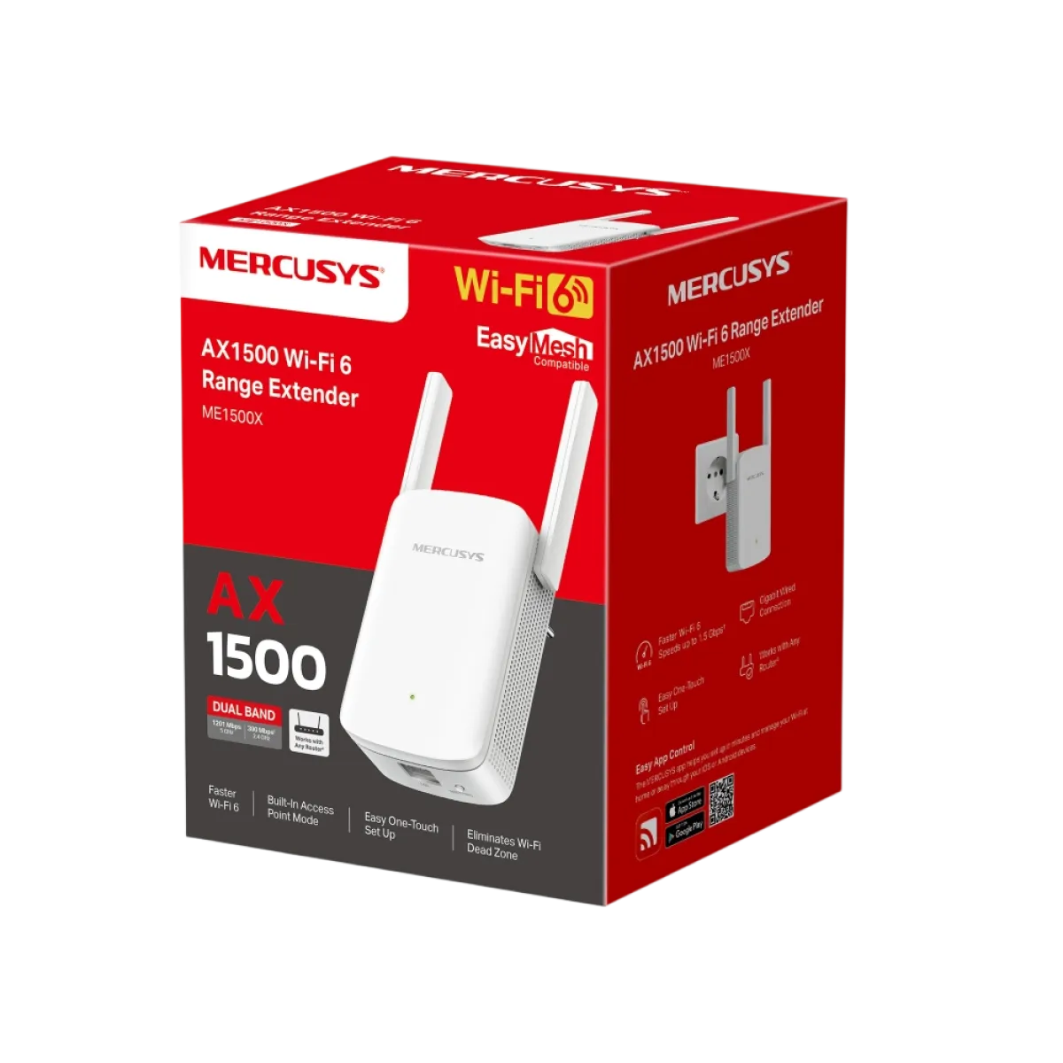 Mercusys ME1500X AX1500 Wi-Fi Range Extender