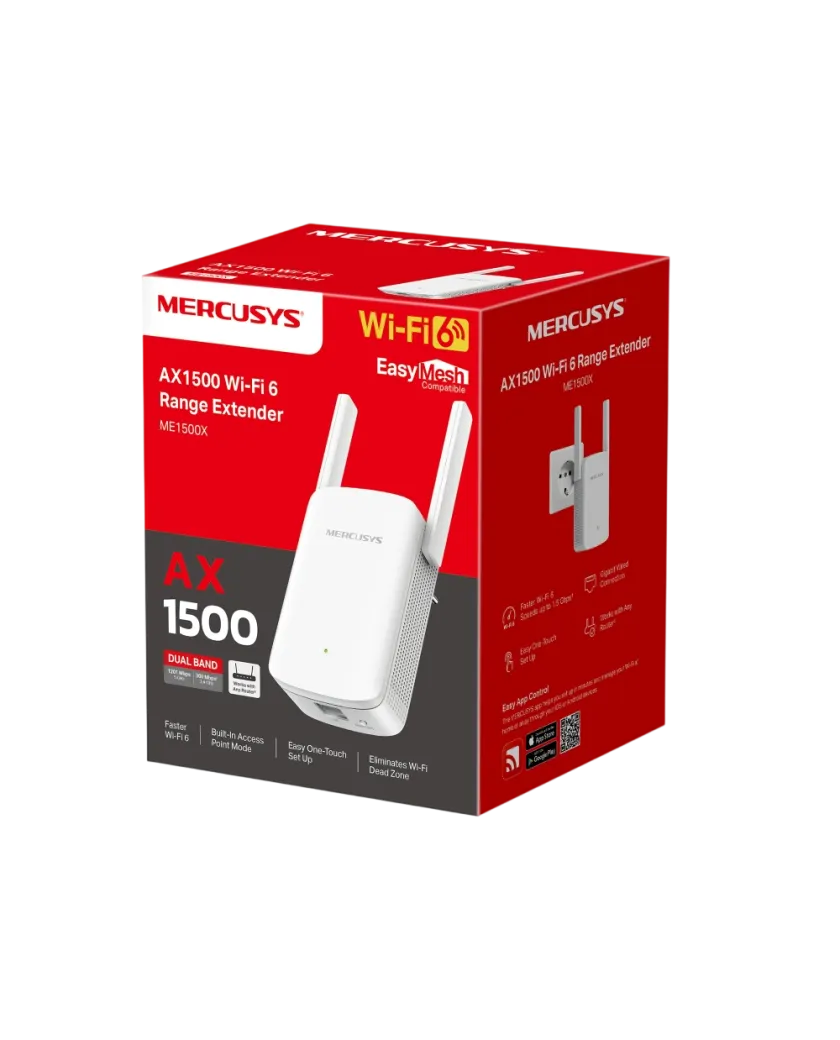 Mercusys ME1500X AX1500 Wi-Fi Range Extender