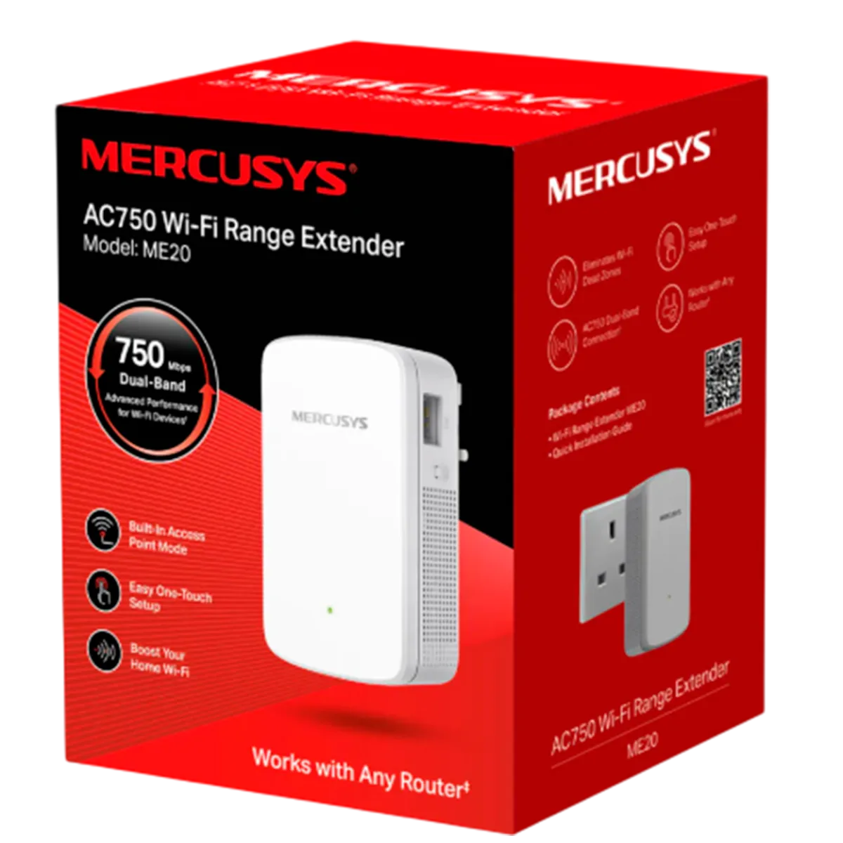 Mercusys ME20 AC750 Wi-Fi Range Extender