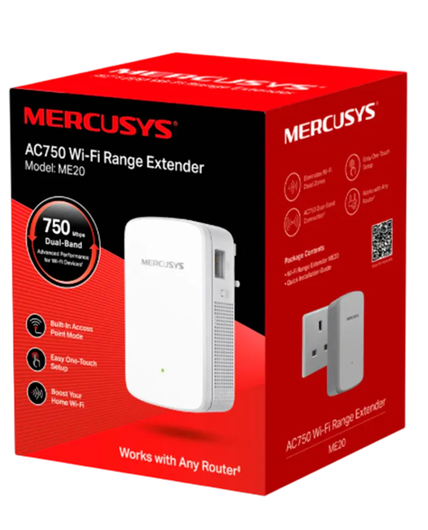 Mercusys ME20 AC750 Wi-Fi Range Extender