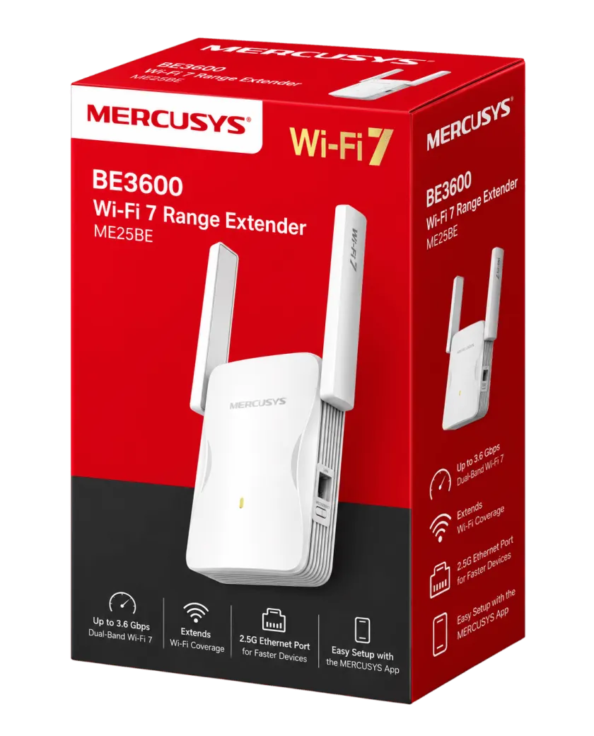 Mercusys ME25BE / BE3600 Усилитель сигнала Wi-Fi 7 