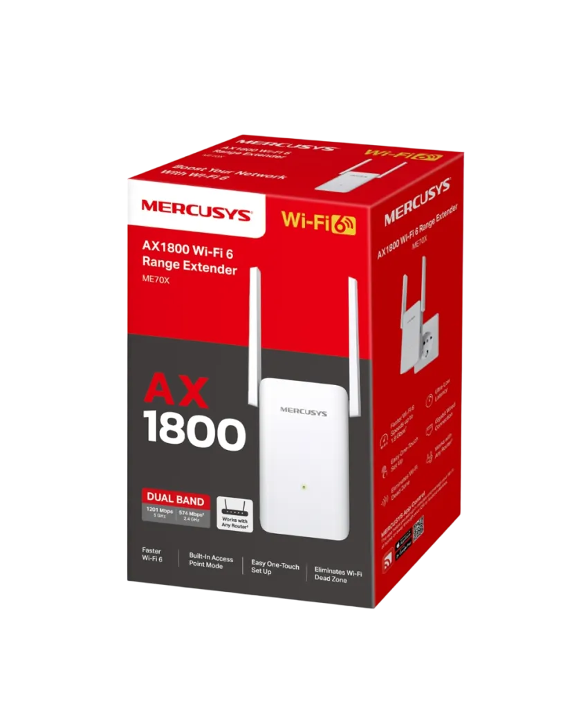 Mercusys ME70X AX1800 Wi-Fi Range Extender