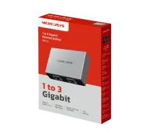 Mercusys MEH35 / Разветвитель Ethernet 1-3 гигабит