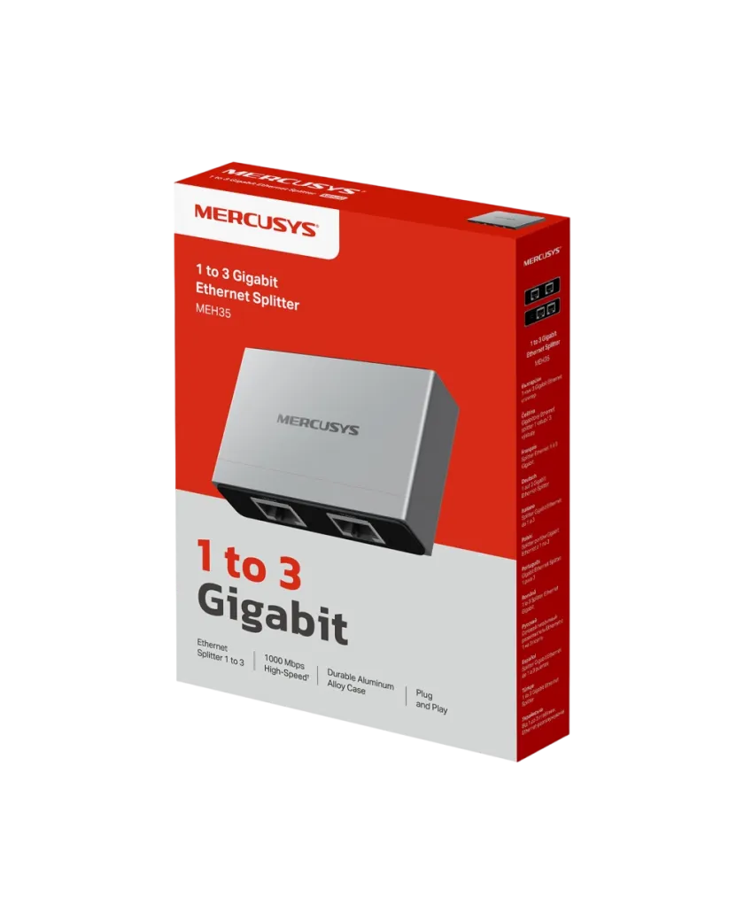 Mercusys MEH35 / Разветвитель Ethernet 1-3 гигабит