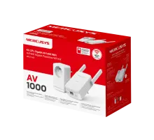 Mercusys MP515 KIT / AV1000 Комплект гигабитных адаптеров Powerline с поддержкой Wi‑Fi N300
