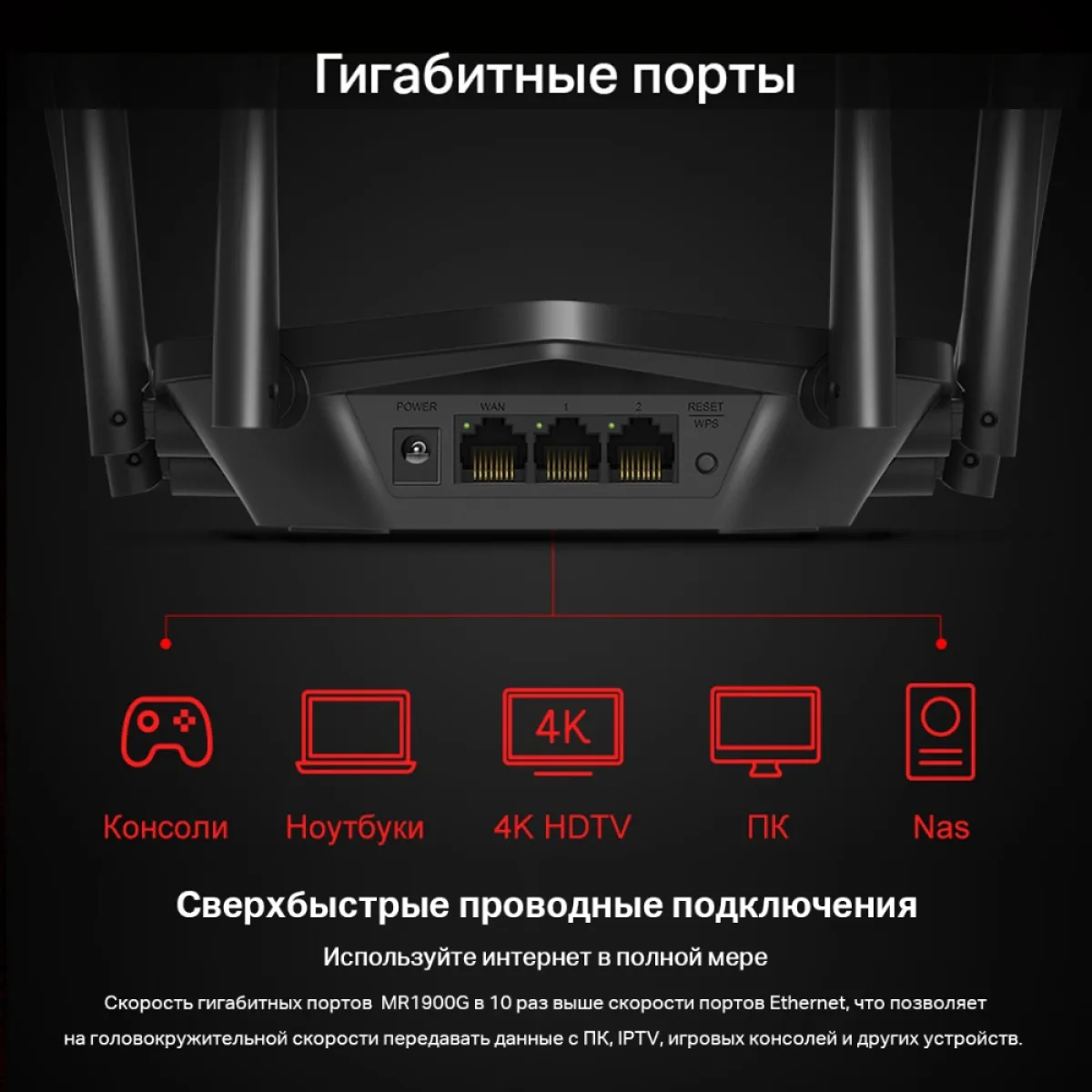 Mercusys MR1900G AC1900 Dual-Band Wi-Fi Gigabit Router