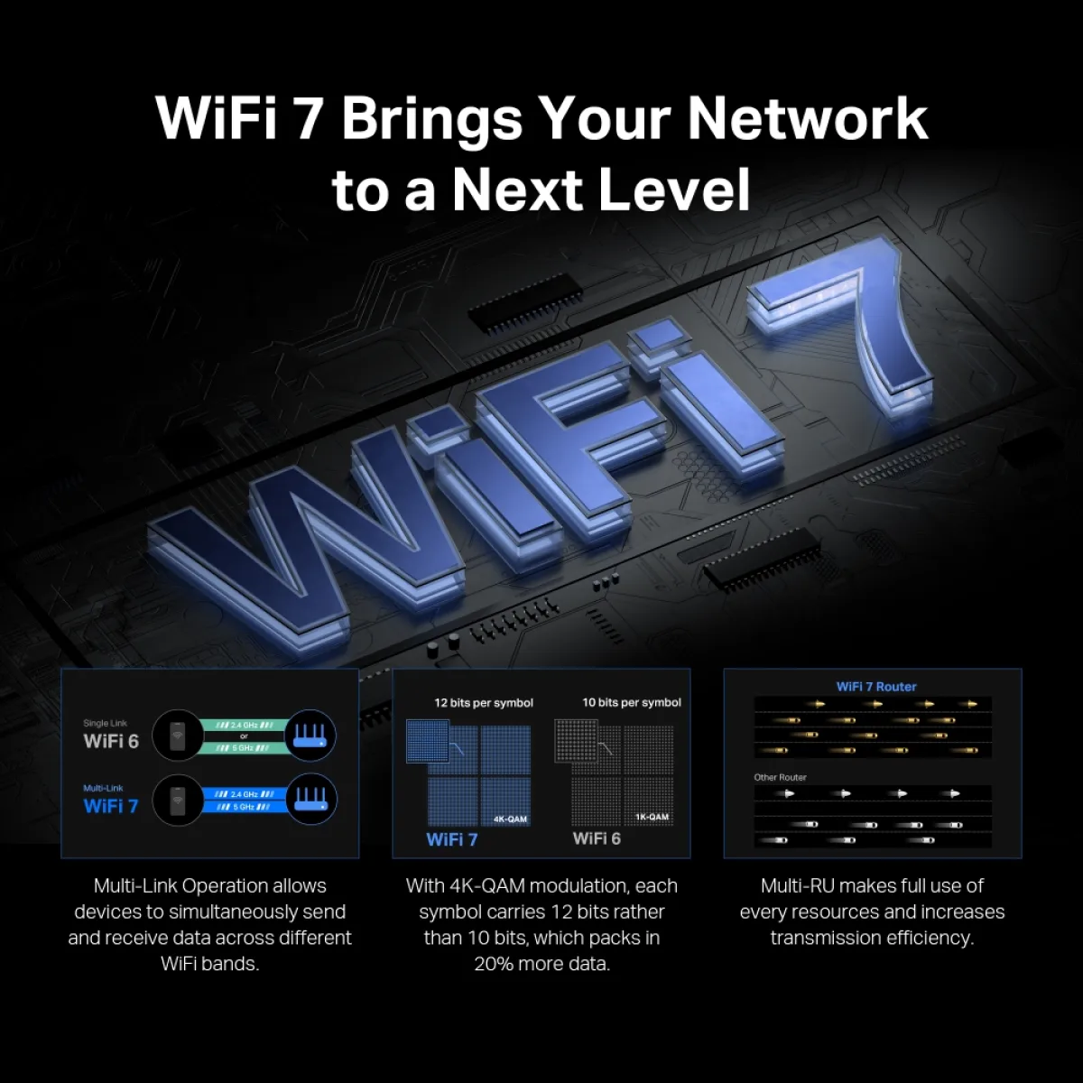 Mercusys MR37BE / BE6500 Двухдиапазонный роутер Wi-Fi 7