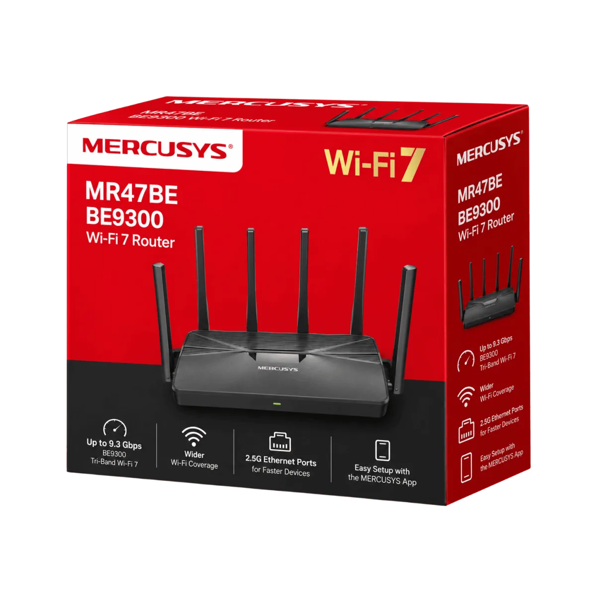 Mercusys MR47BE / BE9300 Трёхдиапазонный роутер Wi-Fi 7