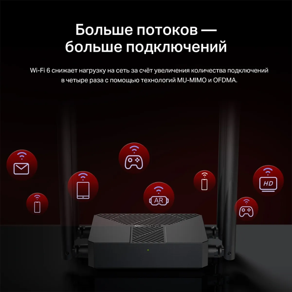 Mercusys MR62X AX1500 Dual-Band Wi-Fi 6 Router