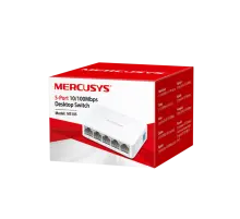 Mercusys MS105 5-Port 10/100Mbps Desktop Switch PORT: 5× 10/100 Mbps Ports